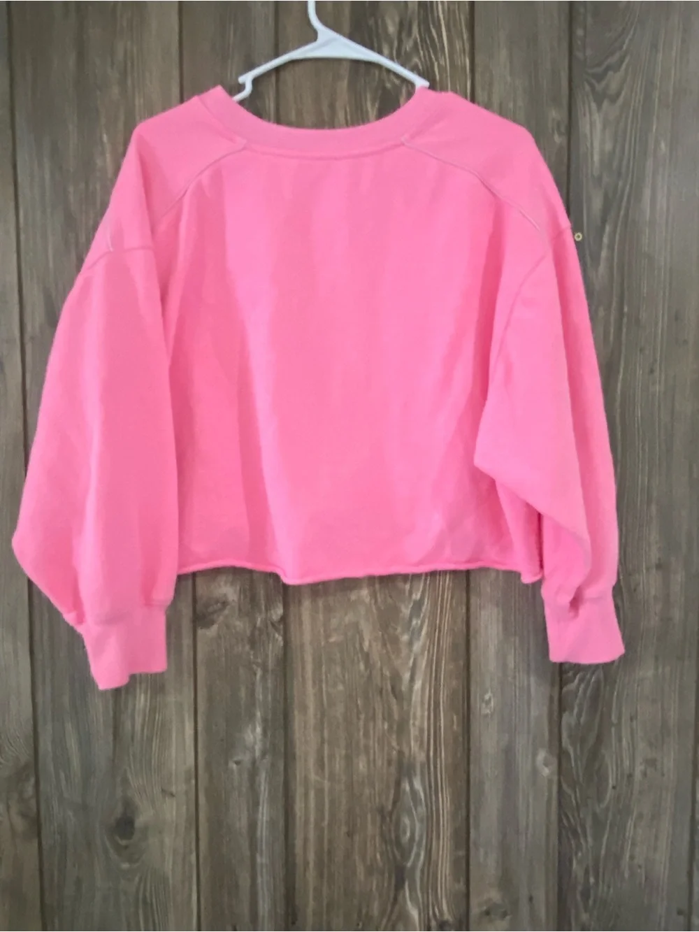 Justice Pink Crewneck Sweatshirt with Subtle Logo